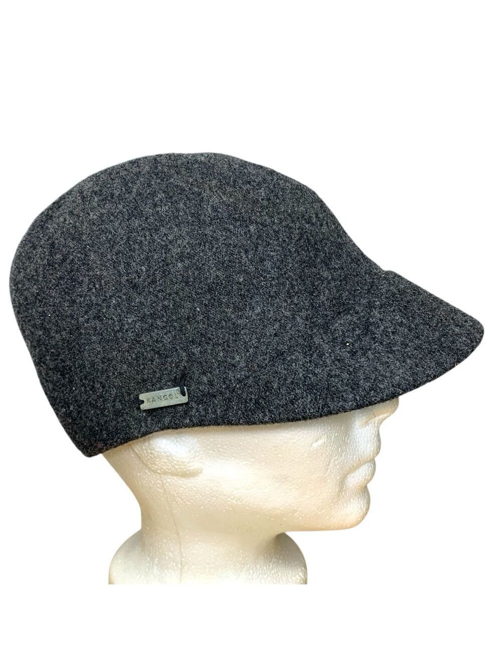 Kangol Colette Wool Cap Charcoal Gray Sz S Unisex Trilby Hat Eclectic Grandpa